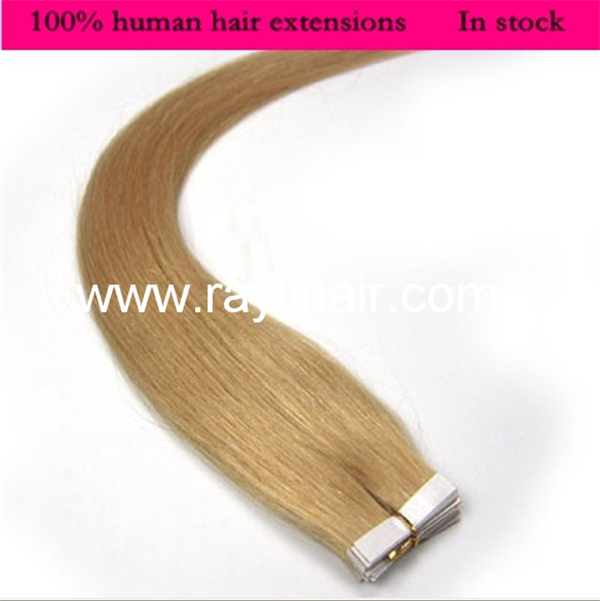 100% human hair tape hair extension