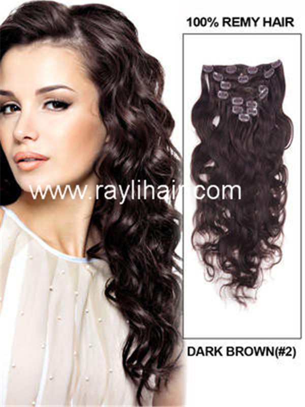 100% clip in human hair extension